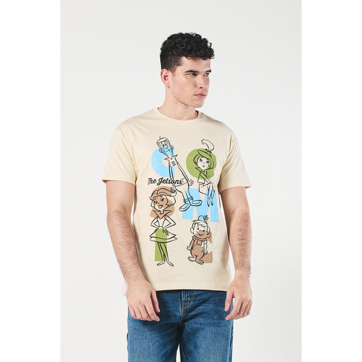 KOAJ - KOAJ Camiseta kaki de Los Supersónicos con cuello redondo Hombre