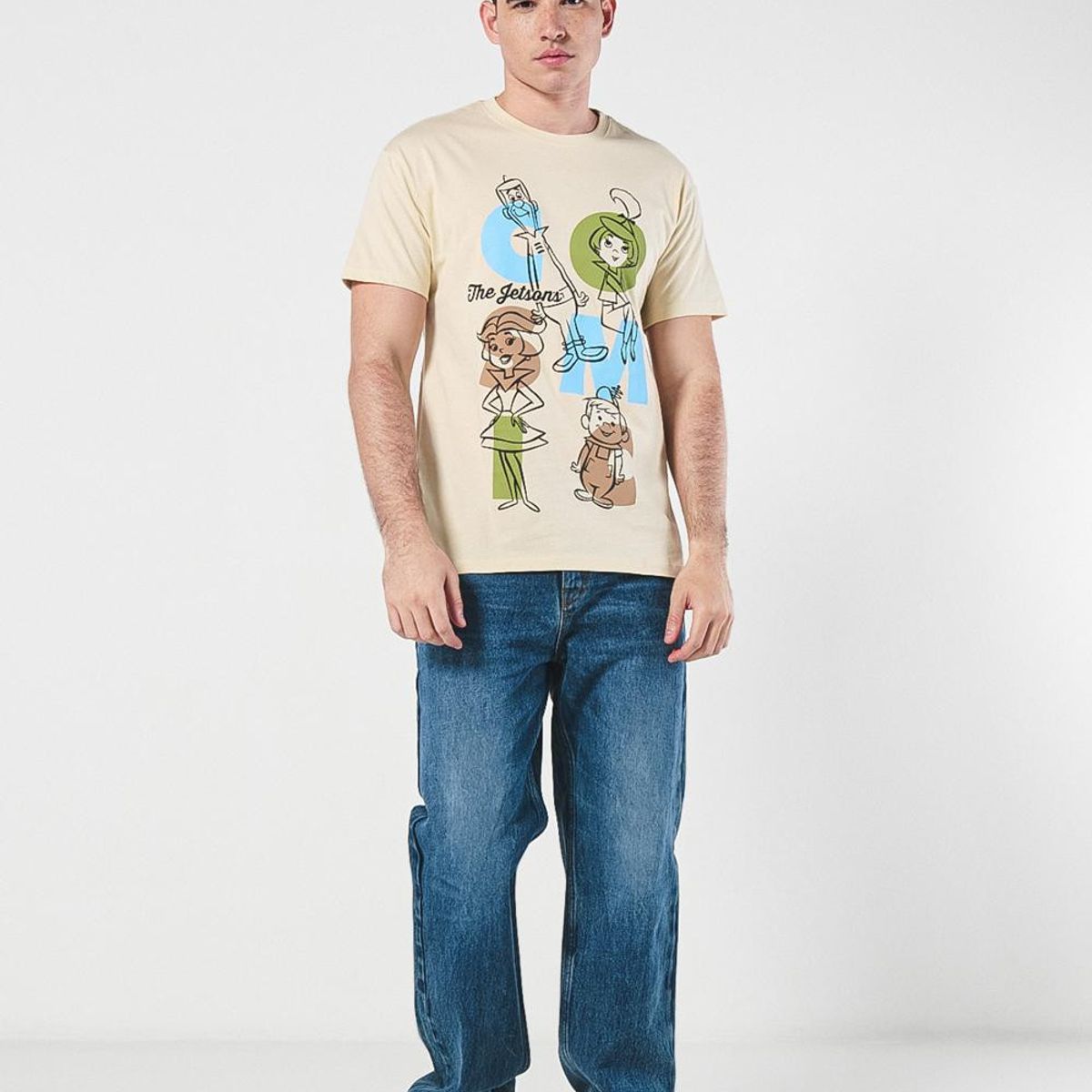 KOAJ - KOAJ Camiseta kaki de Los Supersónicos con cuello redondo Hombre