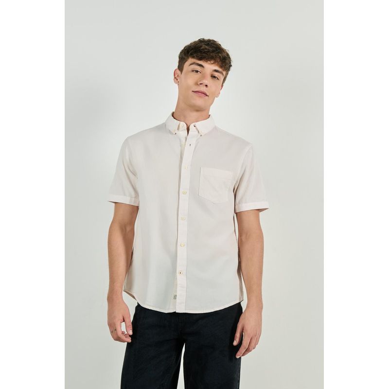 KOAJ - KOAJ Camisa button down en colores solidos slim fit Hombre