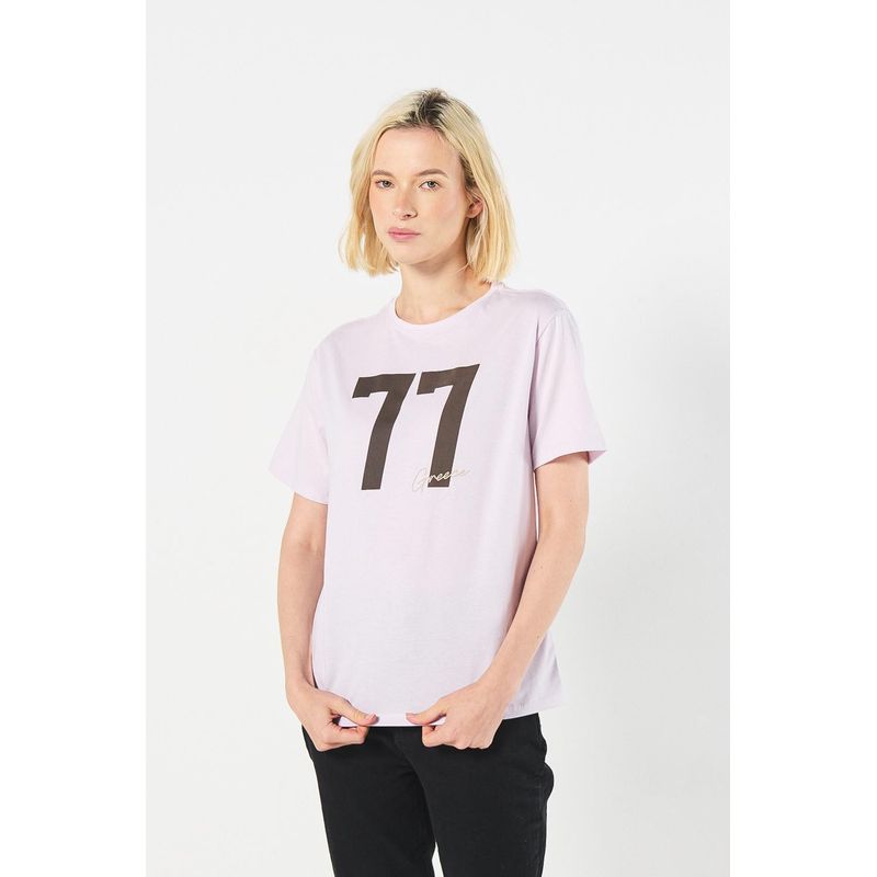 KOAJ - KOAJ Camiseta para mujer manga corta unicolor, crop top cuello MUJER