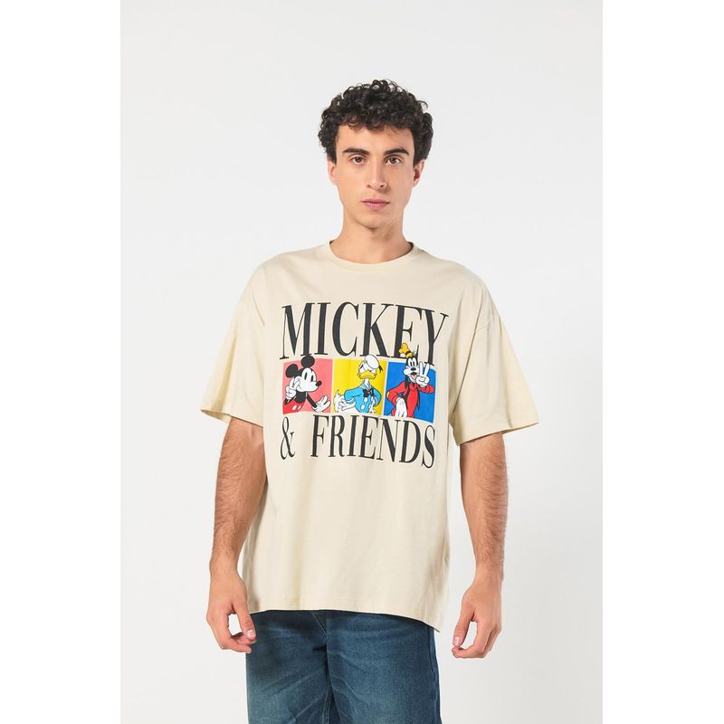 KOAJ - KOAJ Camiseta manga corta con estampado en frente de Mickey HOMBRE