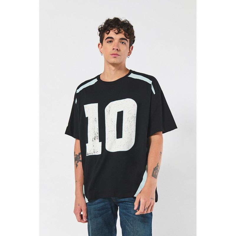 KOAJ - KOAJ Camsieta oversize manga corta en jersey con estampación t HOMBRE