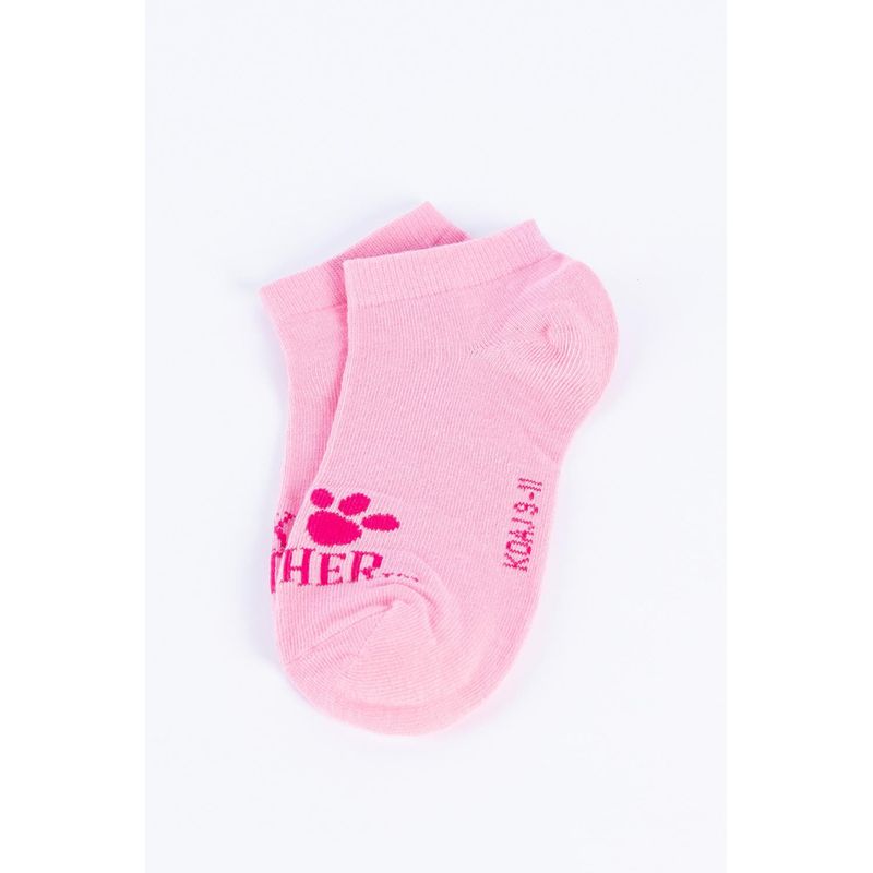 KOAJ - KOAJ Medias rosadas claras tobilleras con diseño de la Pantera MUJER