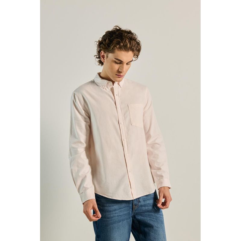 KOAJ - KOAJ Camisa unicolor con cuello button down y manga larga HOMBRE