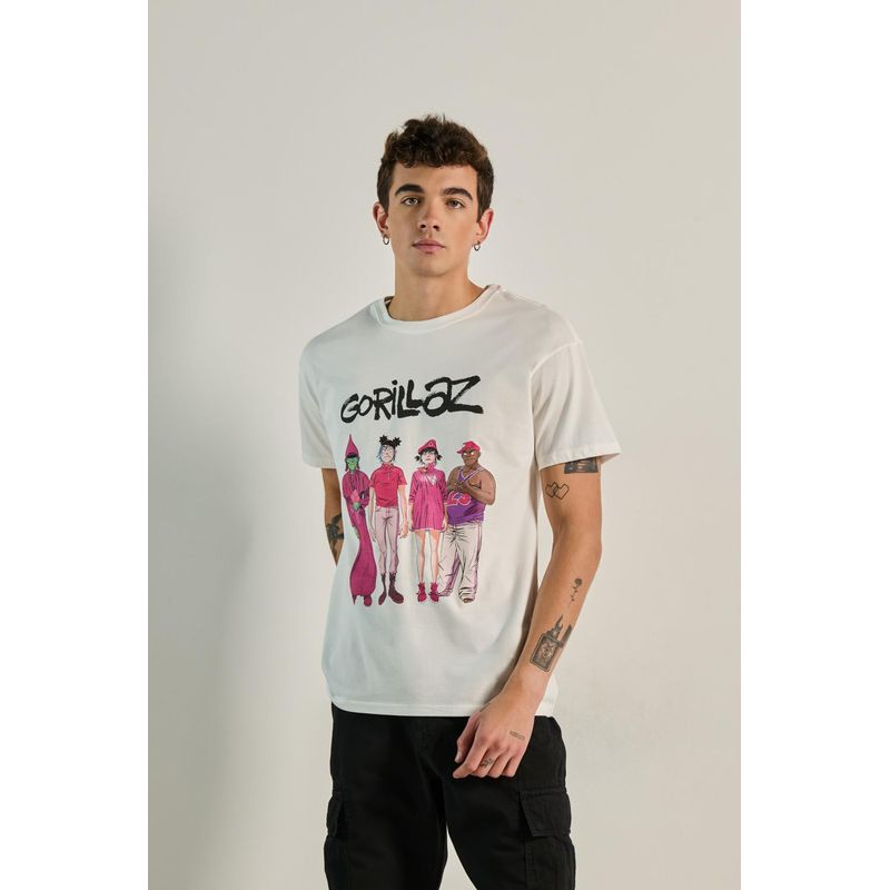 KOAJ - KOAJ Camiseta manga corta con estampado de Gorillaz. HOMBRE