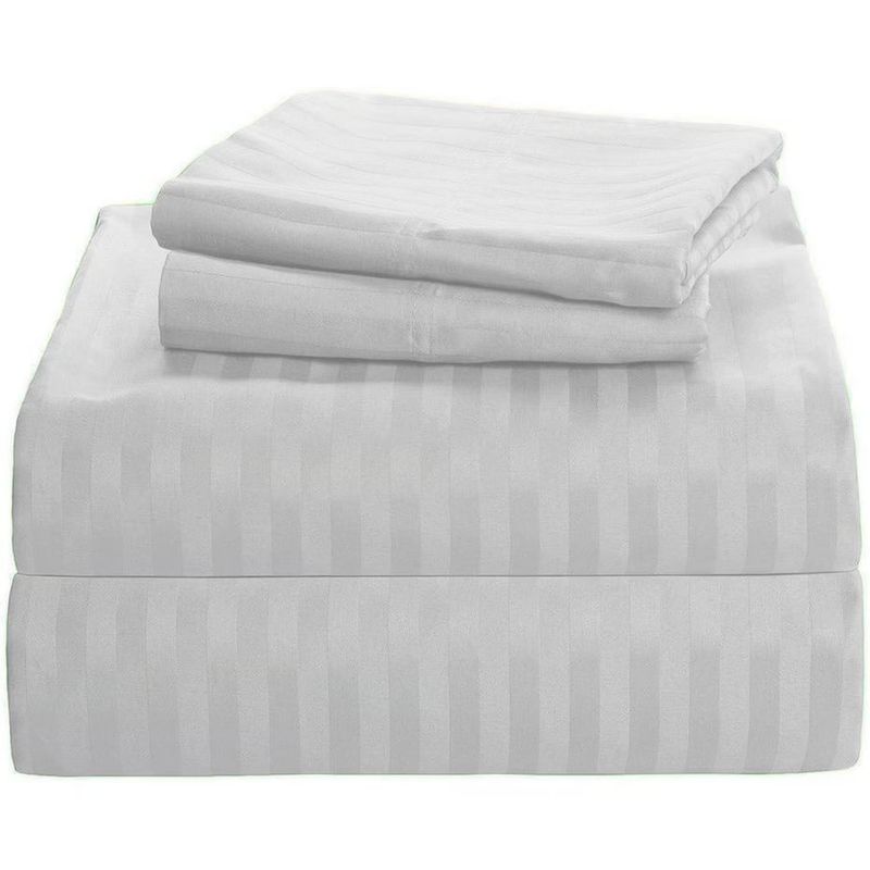 GENERICO - Sabanas Semidoble 30cm Blanco - Planchado Permanente 600h
