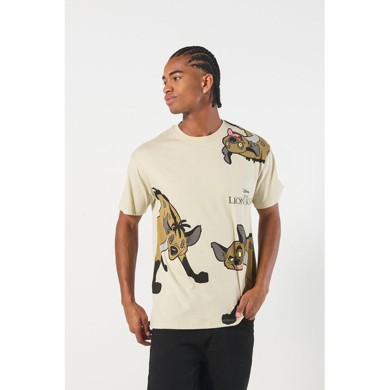 KOAJ - KOAJ Camiseta manga corta con estampado en frente y espalda de HOMBRE