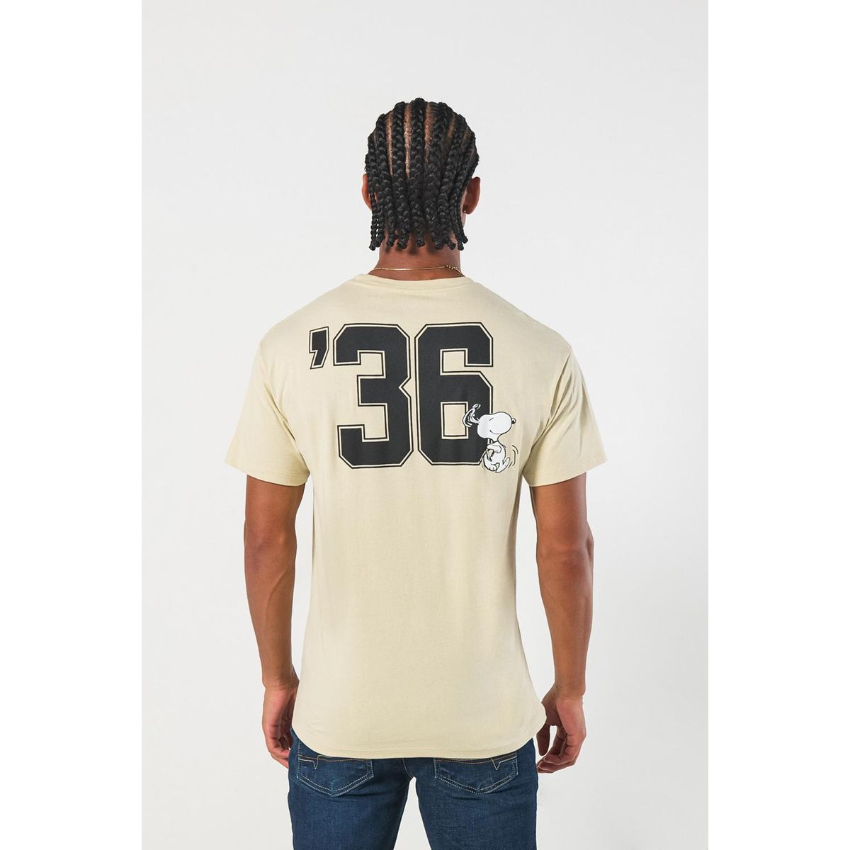 KOAJ - KOAJ Camiseta manga corta con estampado en frente de Harvard Hombre