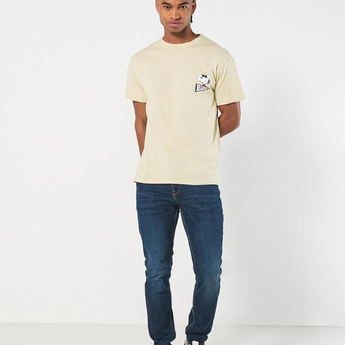 KOAJ - KOAJ Camiseta manga corta con estampado en frente de Harvard Hombre