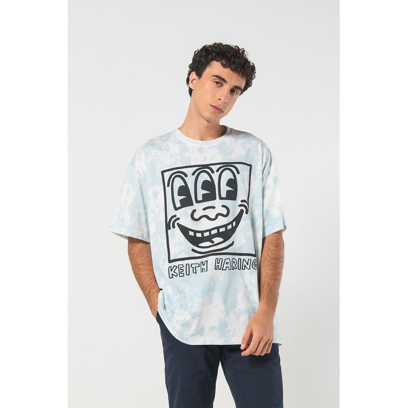 KOAJ - KOAJ Camiseta manga corta con estampado en frente y espalda de HOMBRE