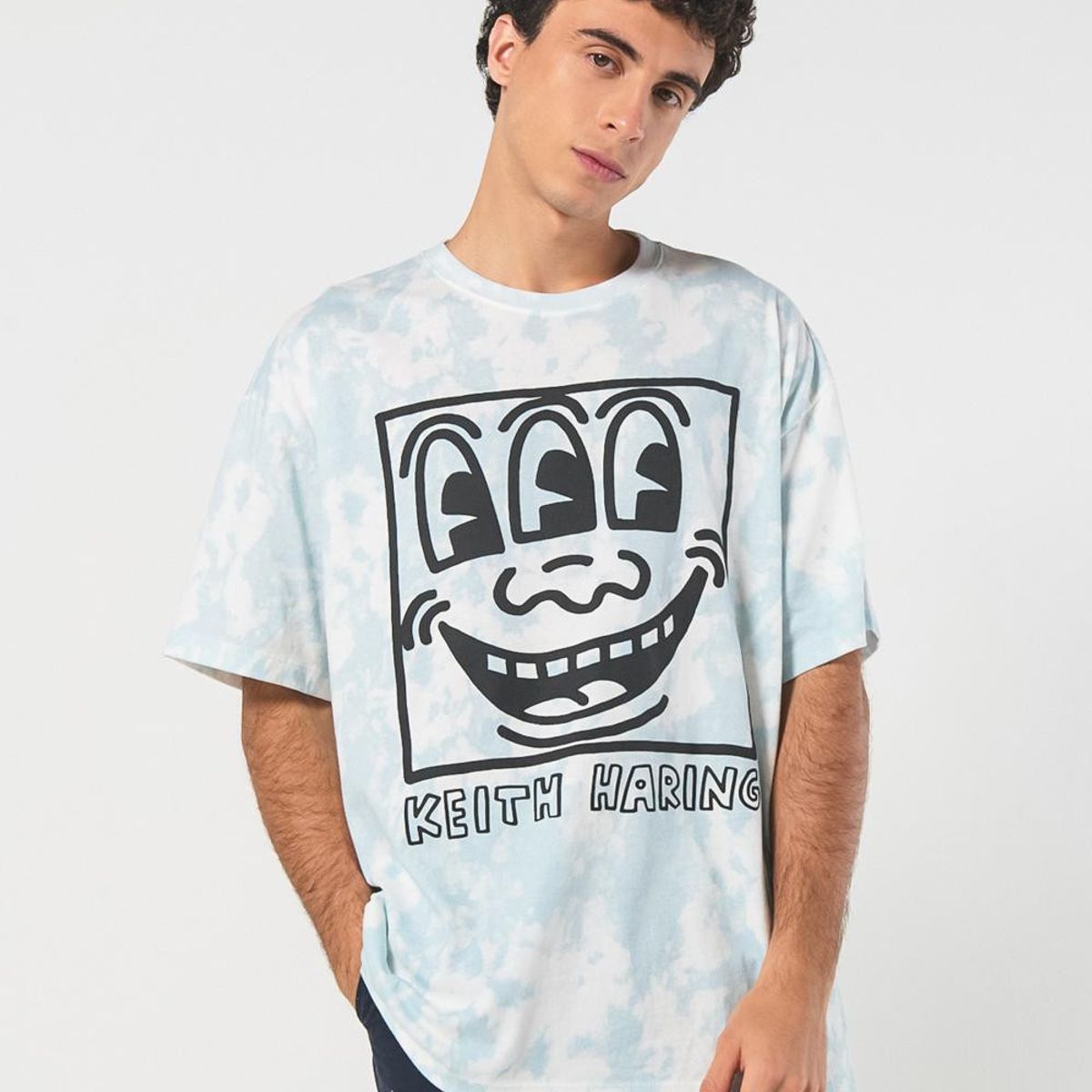 KOAJ - KOAJ Camiseta manga corta con estampado en frente y espalda  Hombre