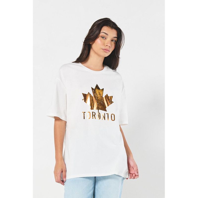 KOAJ - KOAJ Camiseta oversize manga corta para muer con estamapción t MUJER