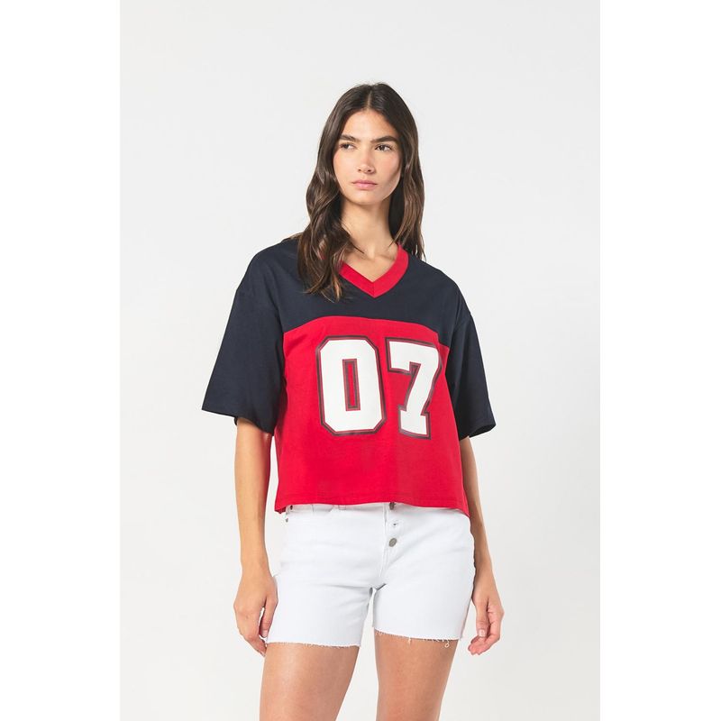 KOAJ - KOAJ camiseta crop top oversize femenina MUJER