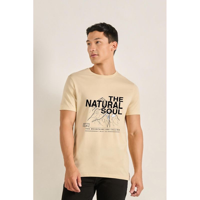 KOAJ - KOAJ Camiseta manga corta con estampado de montañas HOMBRE