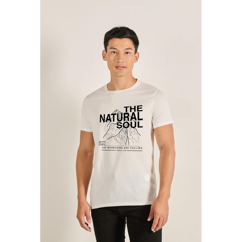 KOAJ - KOAJ Camiseta manga corta con estampado de montañas HOMBRE