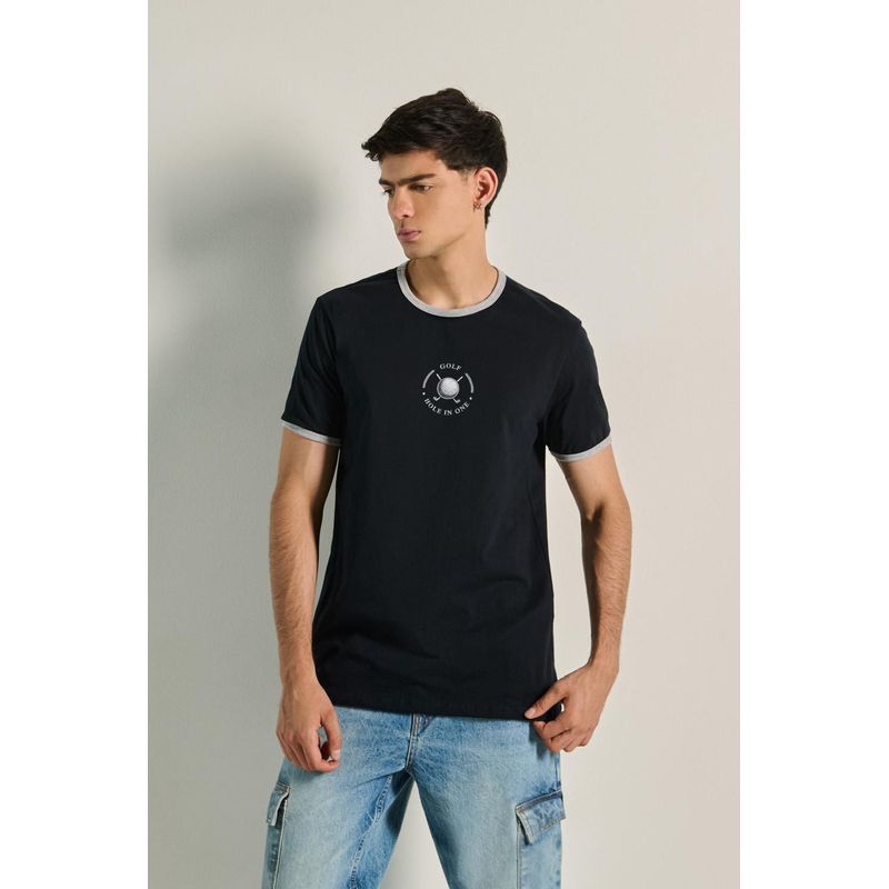 KOAJ - KOAJ Camiseta de contrastes con estampado de golf HOMBRE