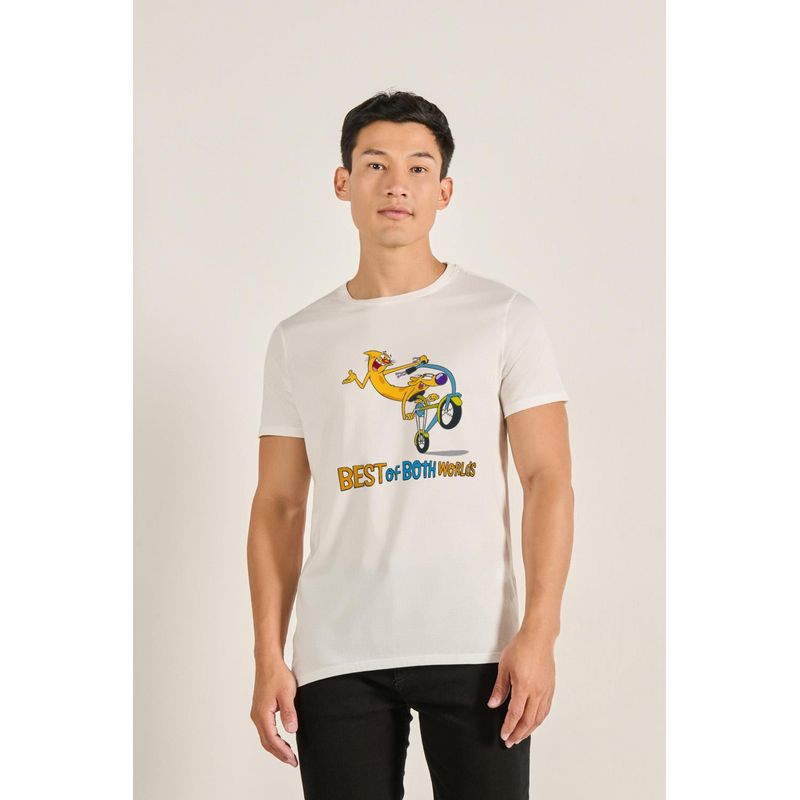 KOAJ - KOAJ Camiseta para hombre cuello redondo unicolor cuenta con Hombre