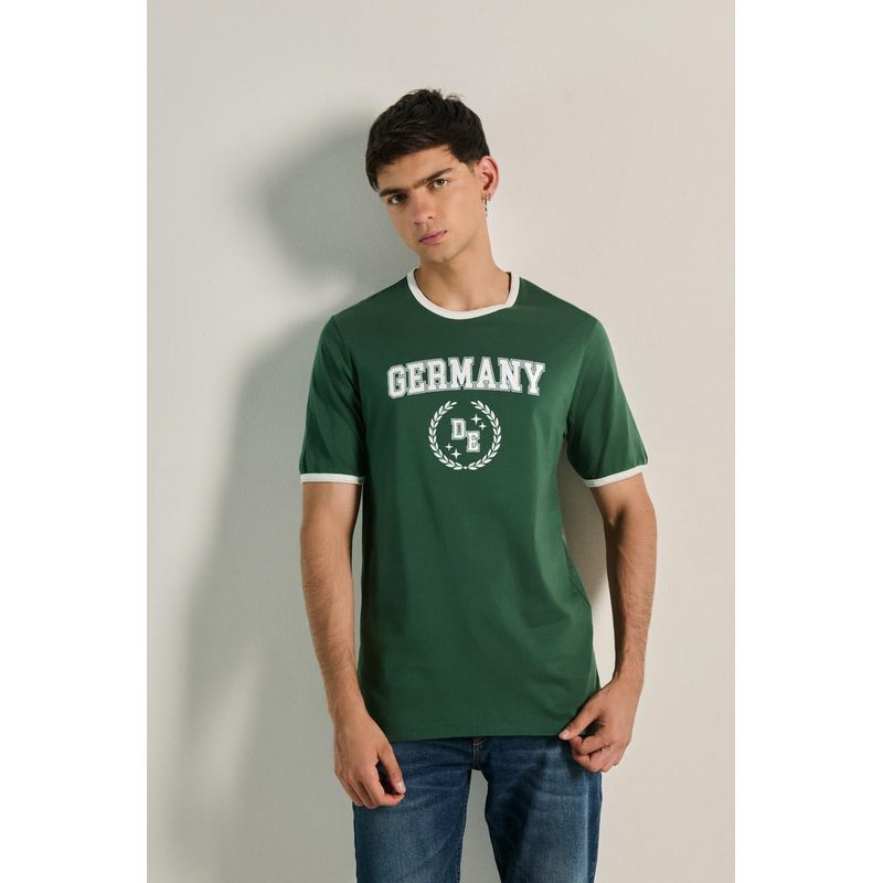 KOAJ - KOAJ Camiseta manga corta unicolor con contrastes y estampado  HOMBRE
