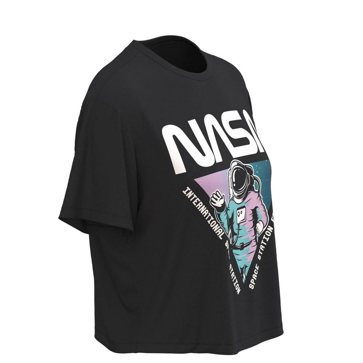 KOAJ - KOAJ Camiseta unicolor de silueta crop top para mujer, elabo Mujer