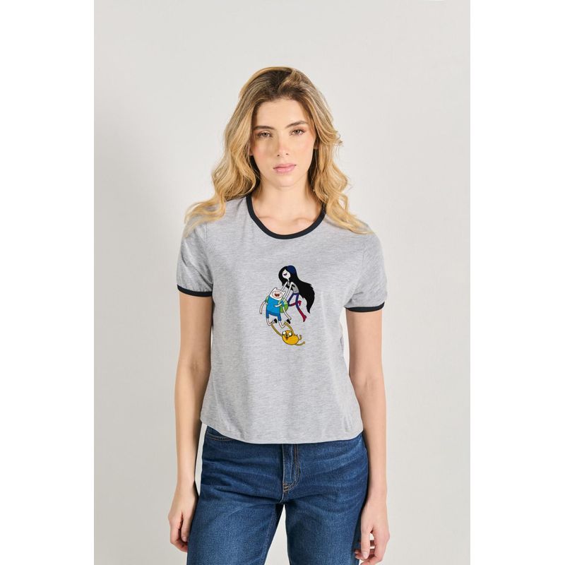 KOAJ - KOAJ Camiseta de contrastes femenina de hora de aventura MUJER