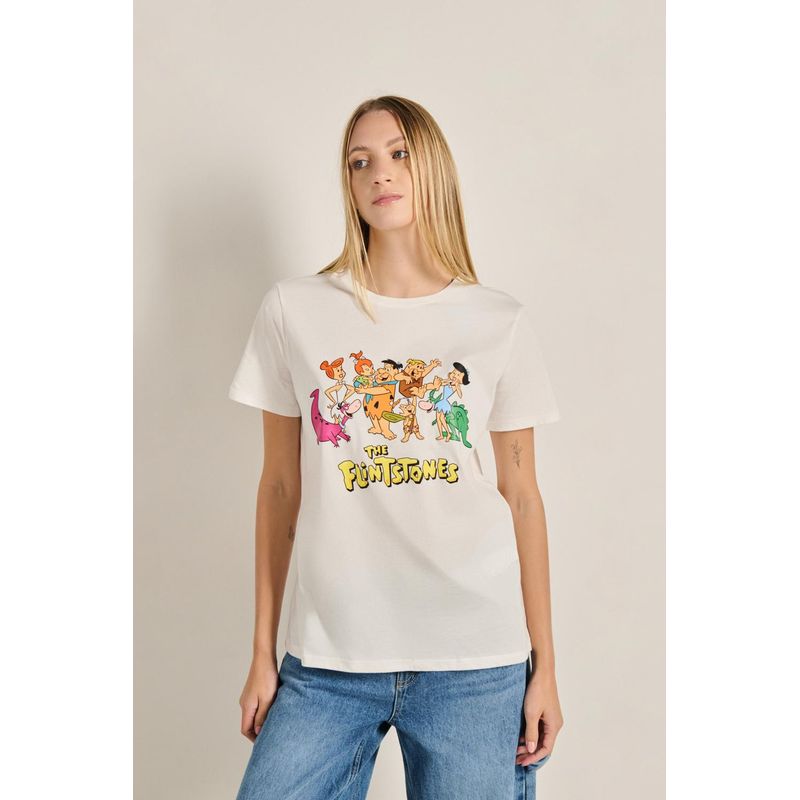 KOAJ - KOAJ Camiseta cuello redondo unicolor con arte de Los Picapi MUJER