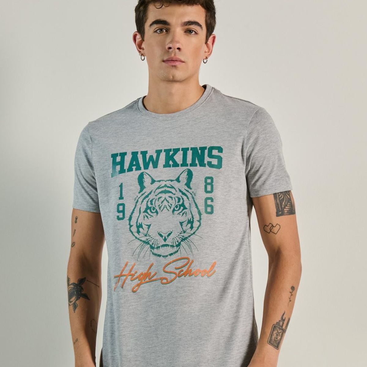 KOAJ - KOAJ Camiseta manga corta para hombre en tono unicolor cuent Hombre