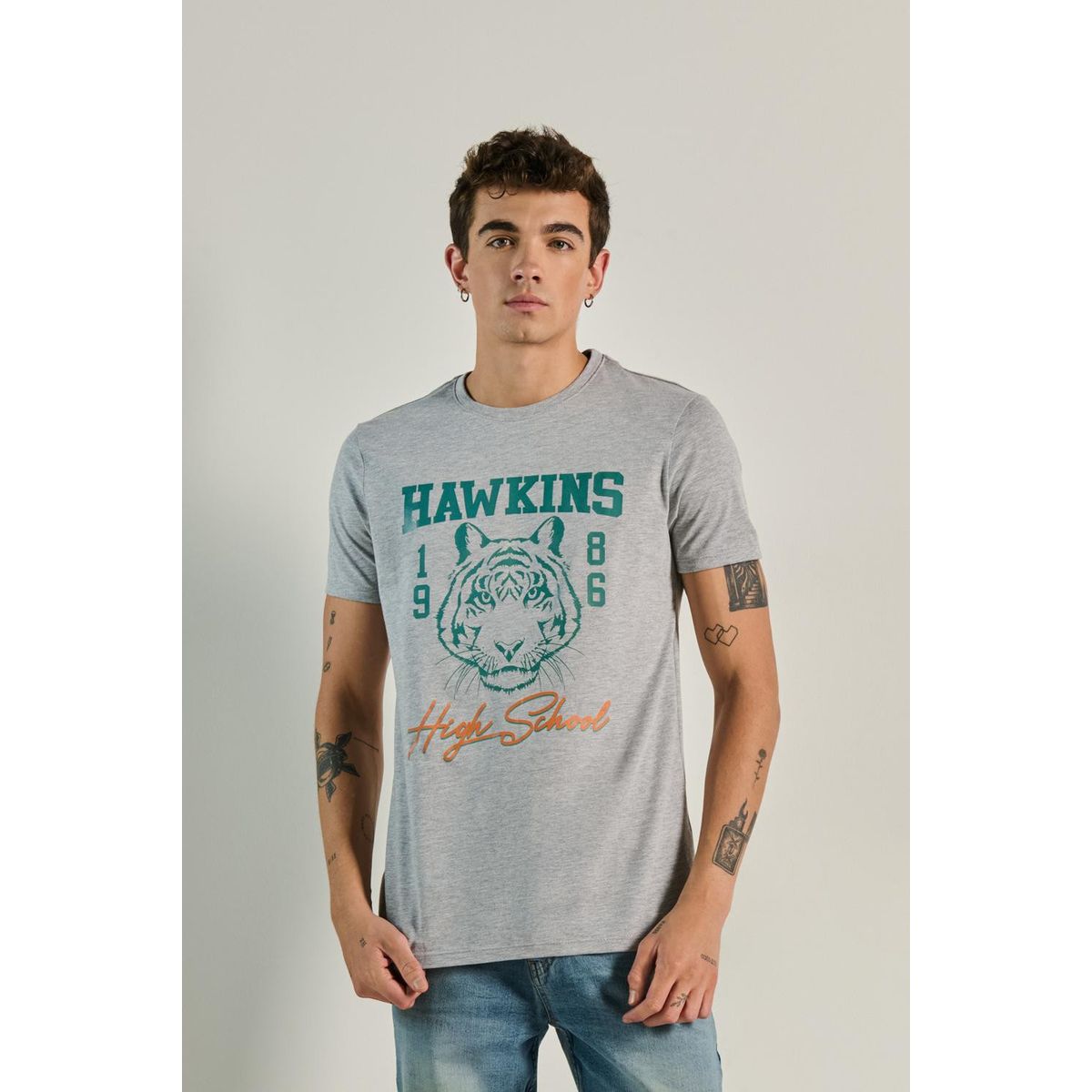 KOAJ - KOAJ Camiseta manga corta para hombre en tono unicolor cuent Hombre