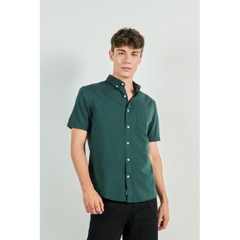 KOAJ - KOAJ Camisa button down en colores solidos slim fit HOMBRE
