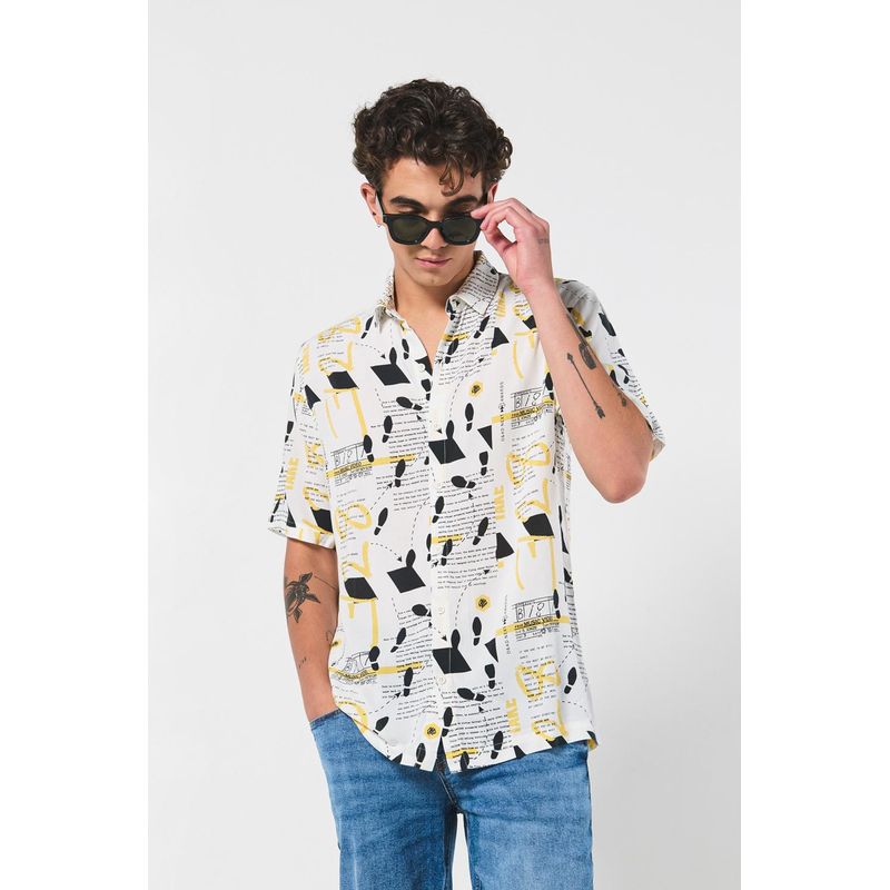 KOAJ - KOAJ Camisa unicolor manga corta para hombre, confeccionada en HOMBRE