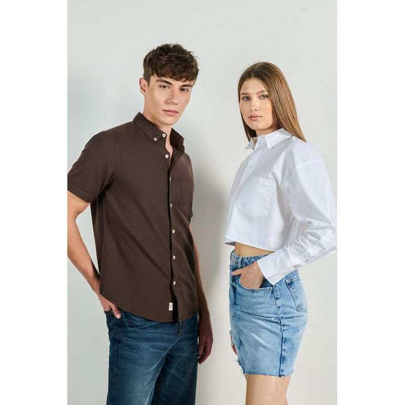 KOAJ - KOAJ Camisa button down en colores solidos slim fit HOMBRE