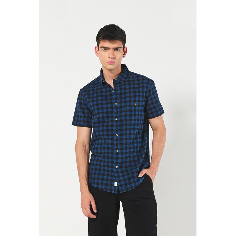 KOAJ - KOAJ Camisa sport collar a cuadros manga corta HOMBRE