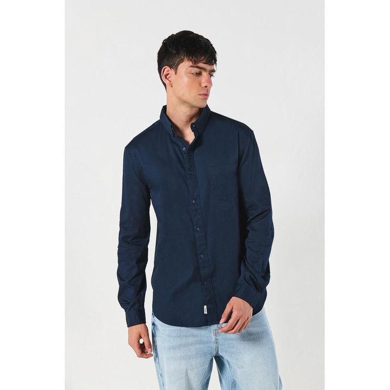 KOAJ - KOAJ Camisa cuello button down manga larga en slim fit HOMBRE