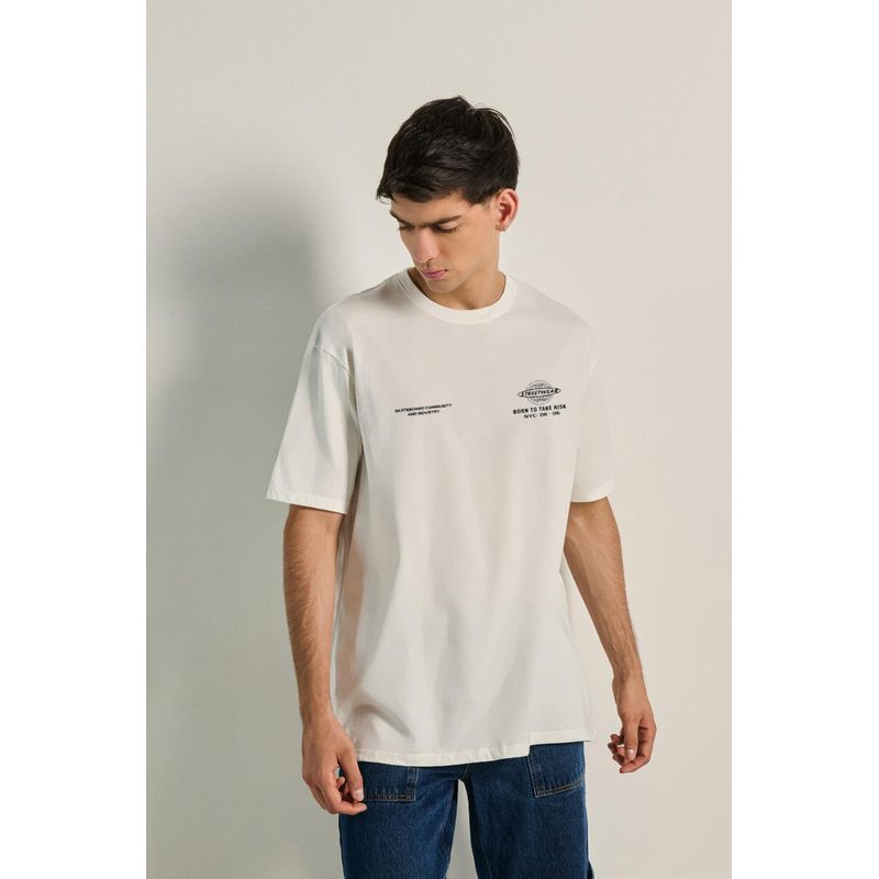 KOAJ - KOAJ Camiseta Oversize para hombre con estampado localizado en HOMBRE