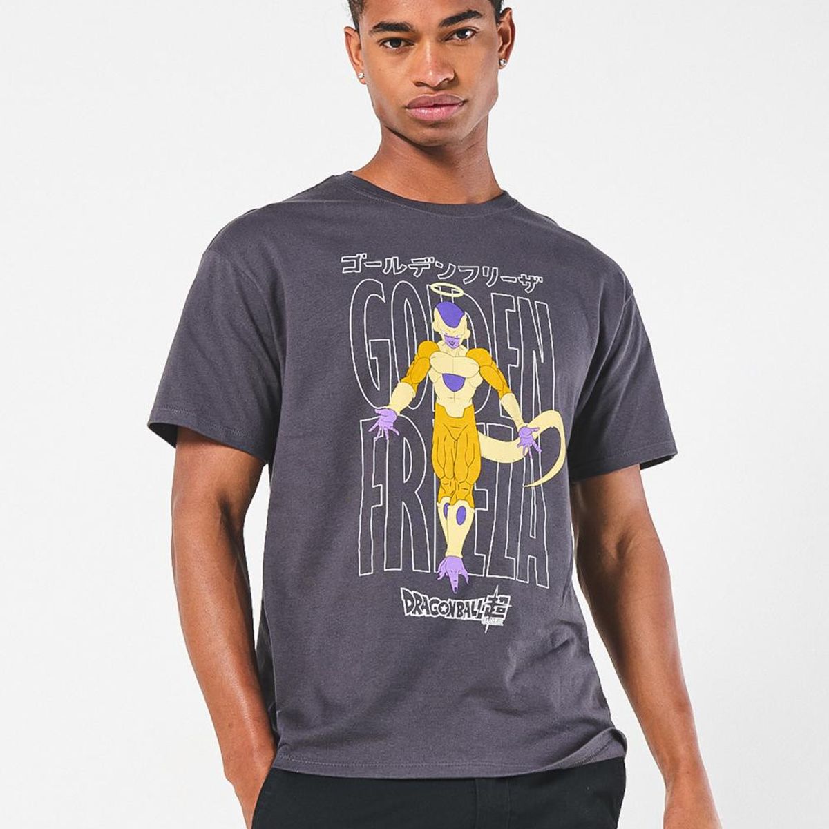 KOAJ - KOAJ Camiseta de Dragon Ball Super gris con cuello redondo