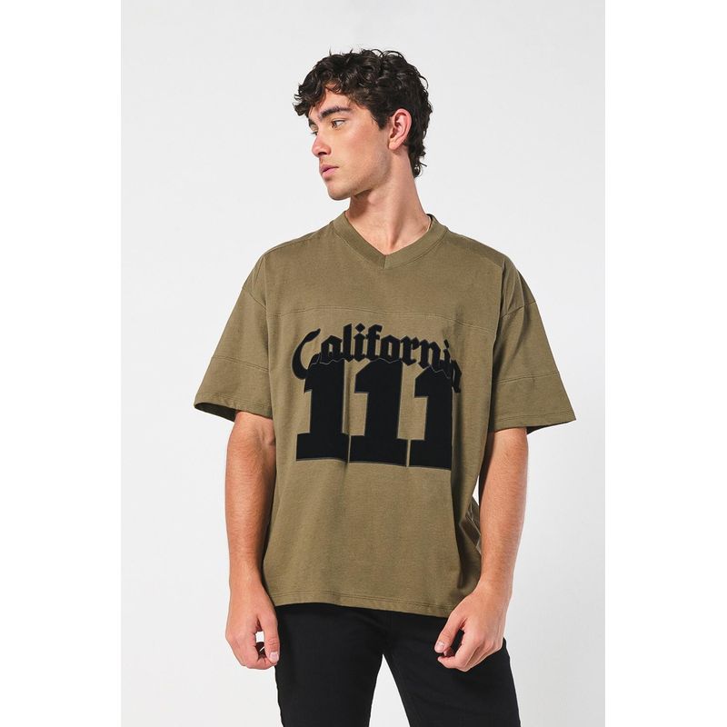 KOAJ - KOAJ Camiseta manga corta con estampación tipo college HOMBRE