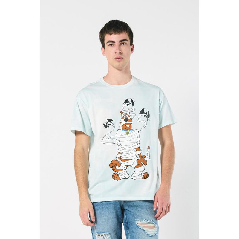 KOAJ - KOAJ Camiseta crema tie dye de Scooby-Doo con manga corta HOMBRE