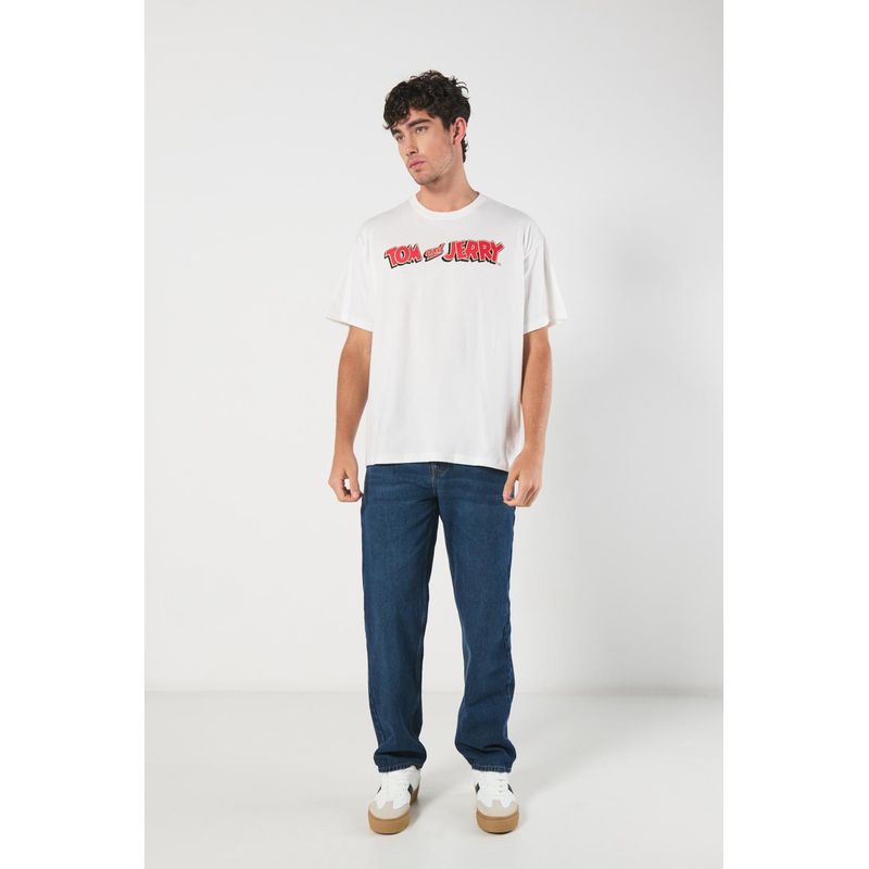 KOAJ - KOAJ Camiseta manga corta con estampado en frente y espalda de HOMBRE