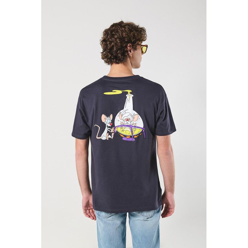 KOAJ - KOAJ Camiseta manga corta con estampado en frente y espalda de HOMBRE