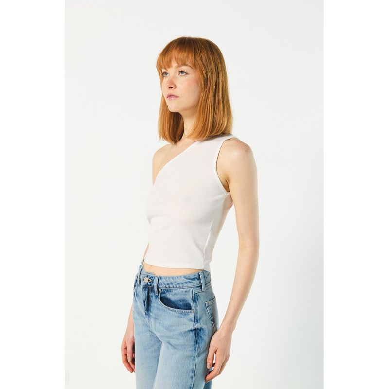 KOAJ - KOAJ Camiseta para mujer en tono unicolor cuenta con manga sis MUJER
