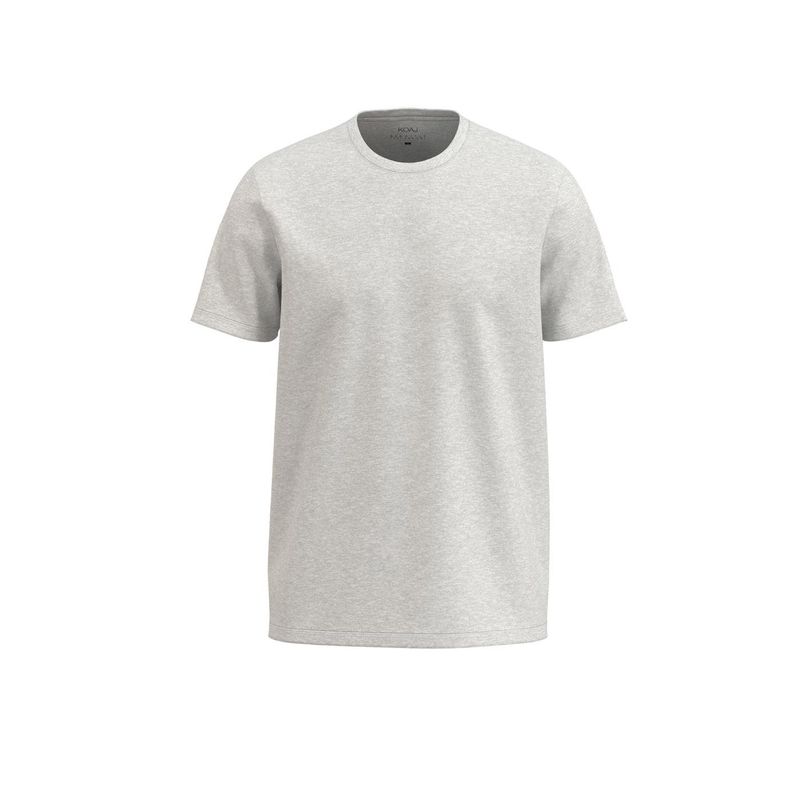 KOAJ - KOAJ Camiseta cuello redondo unicolor en algodÃ³n con manga HOMBRE