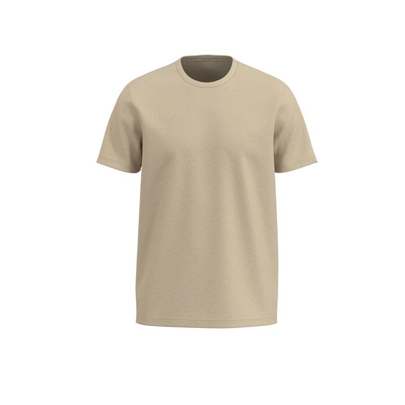 KOAJ - KOAJ Camiseta cuello redondo unicolor en algodÃ³n con manga HOMBRE