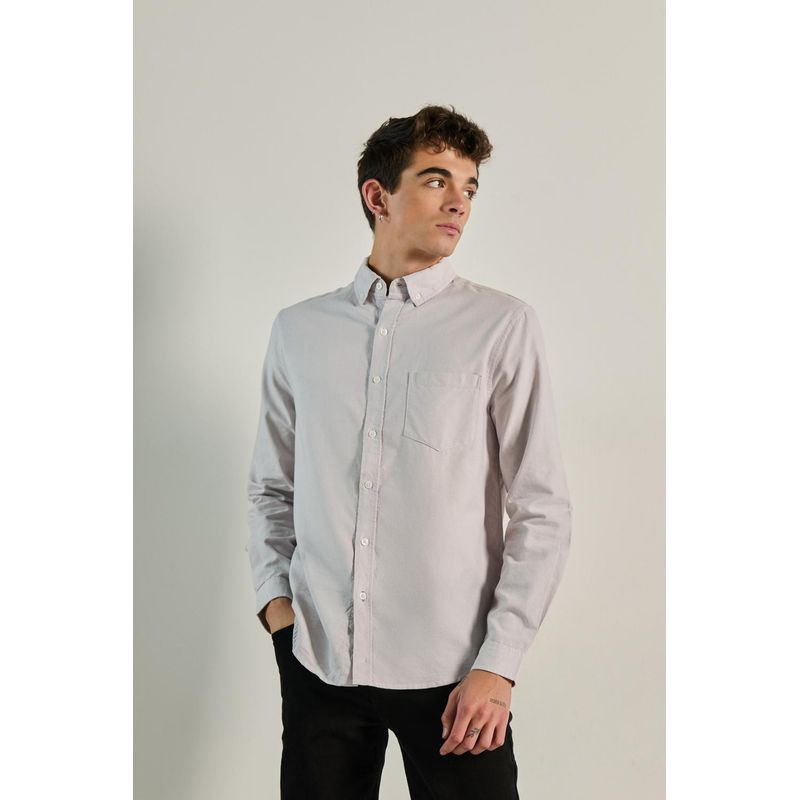 KOAJ - KOAJ Camisa unicolor manga corta para hombre cuenta con cierre HOMBRE