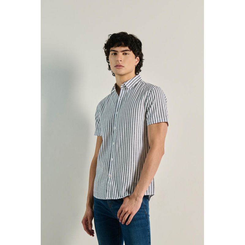 KOAJ - KOAJ Camisa para hombre manga corta unicolor, confeccionada en HOMBRE