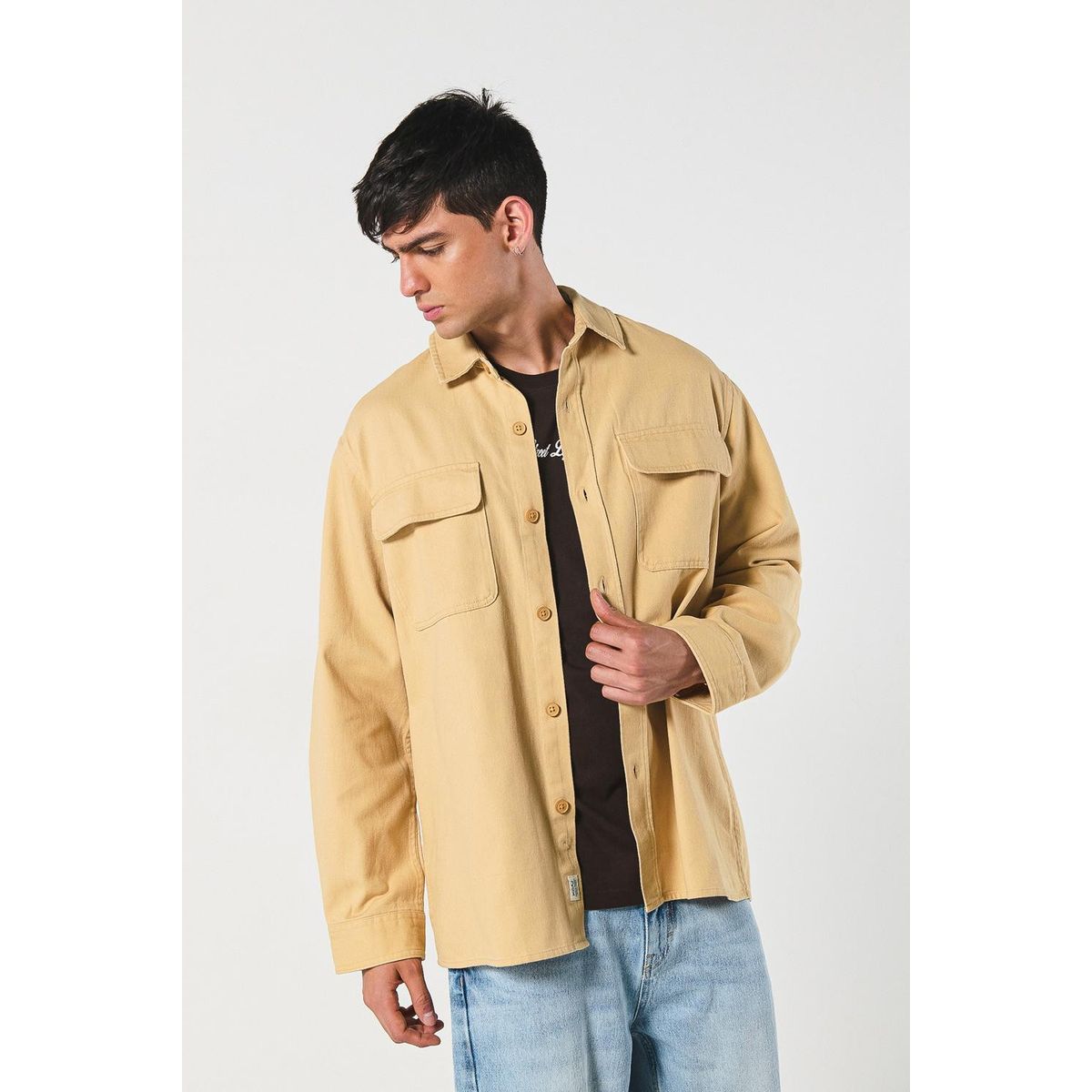KOAJ - KOAJ Sobre camisa oversize en material 100% Algodón Hombre