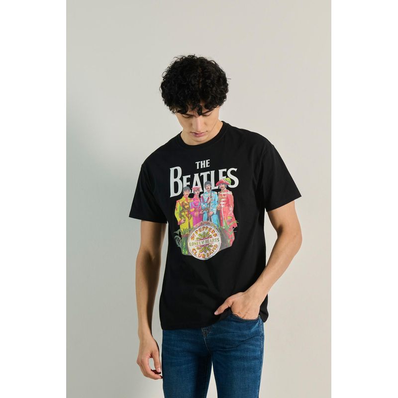 KOAJ - KOAJ Camiseta manga corta con estampado de The Beatles. HOMBRE