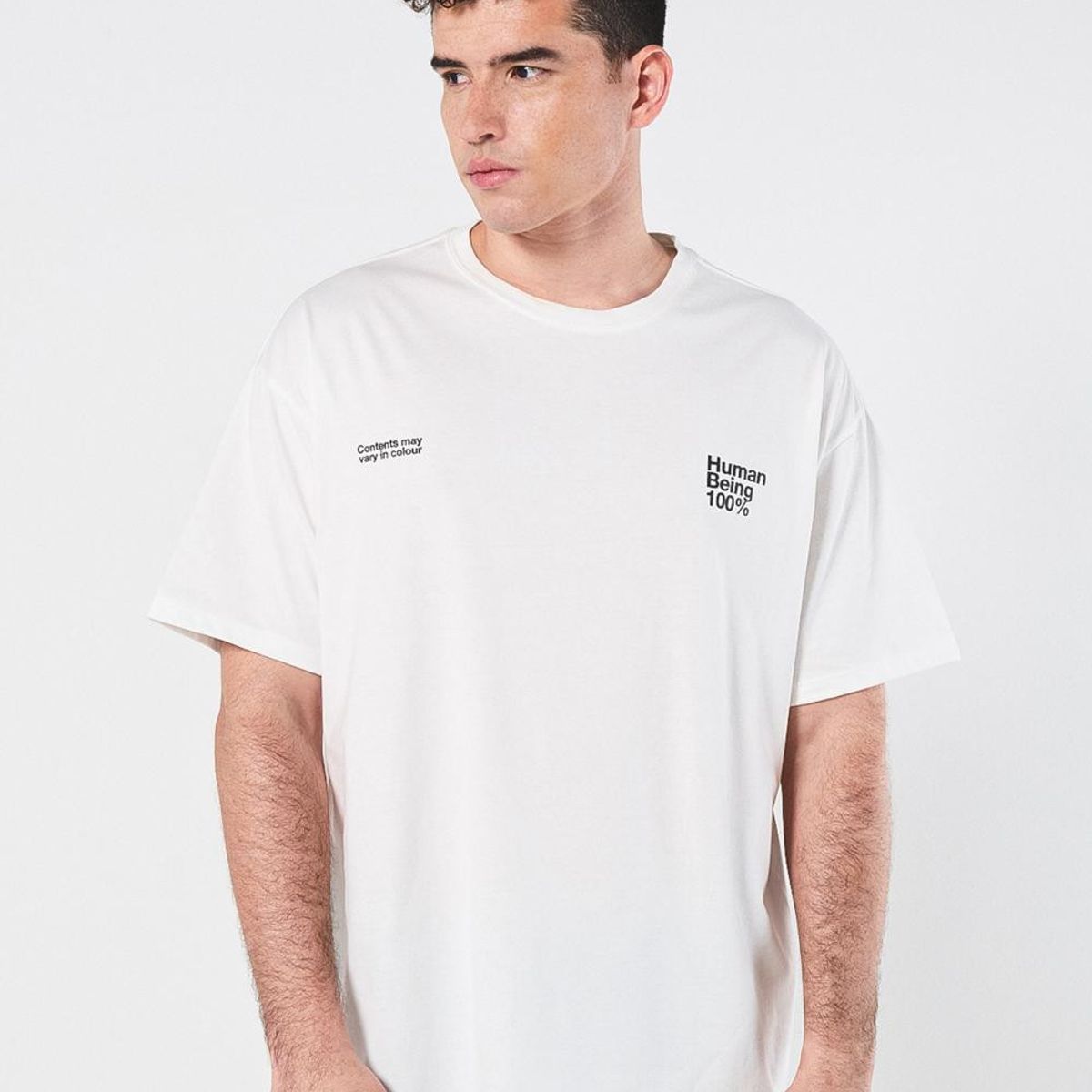 KOAJ - KOAJ Camiseta Oversize para hombre con estampado en frente y Hombre