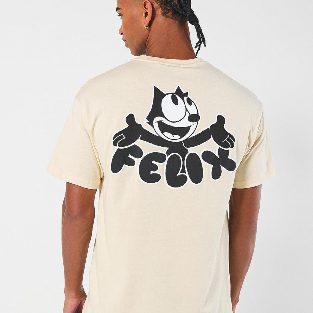 KOAJ - KOAJ Camiseta manga corta con estampado en frente de Felix T Hombre