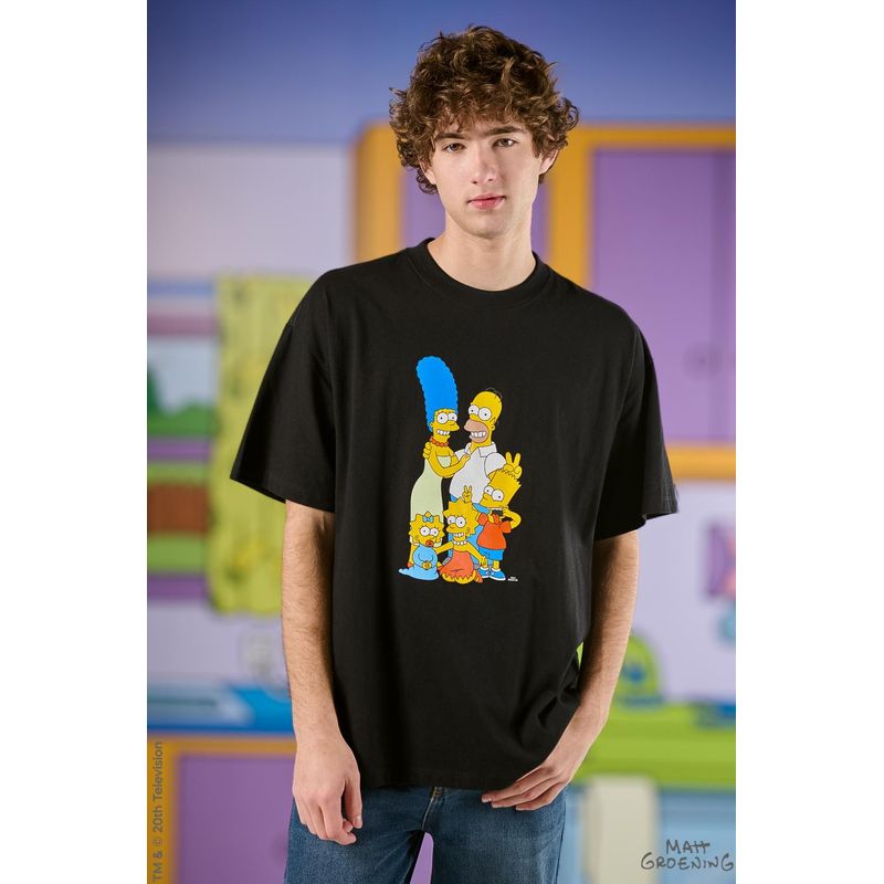 KOAJ - KOAJ Camiseta manga corta con estampado en frente de Los Simps HOMBRE