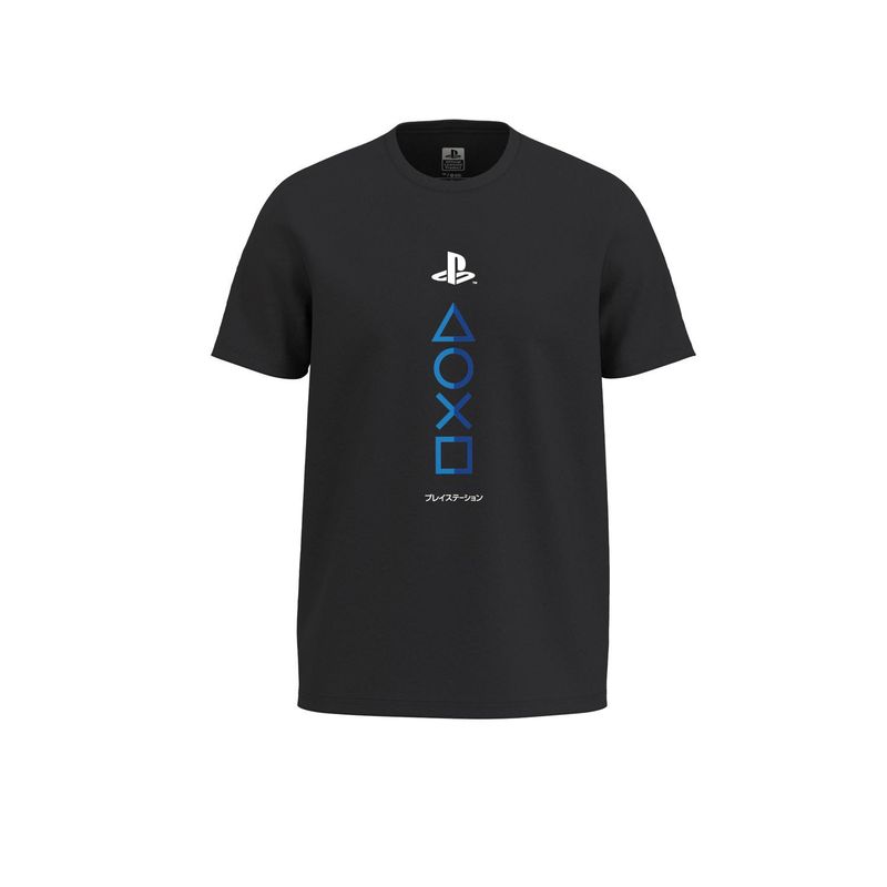 KOAJ - KOAJ Camiseta unicolor con arte de PlayStation y cuello redo HOMBRE