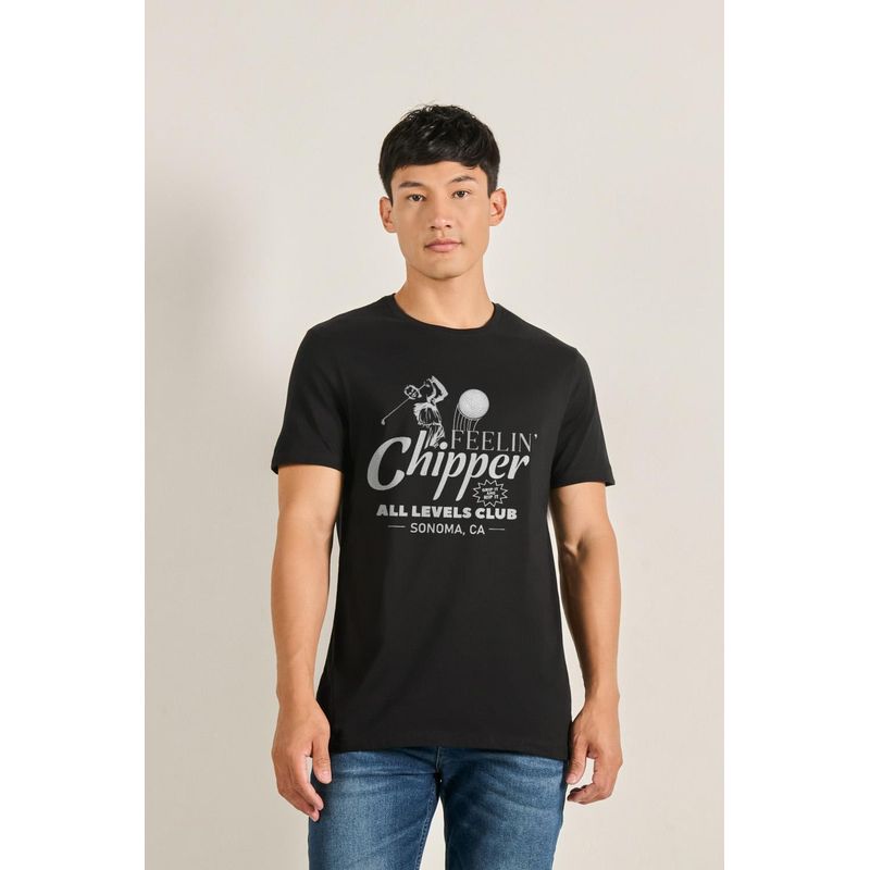 KOAJ - KOAJ Camiseta unicolor cuello redondo para hombre, elaborada Hombre